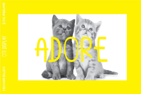 Adore Font: A Quirky Display Type for Creative Projects