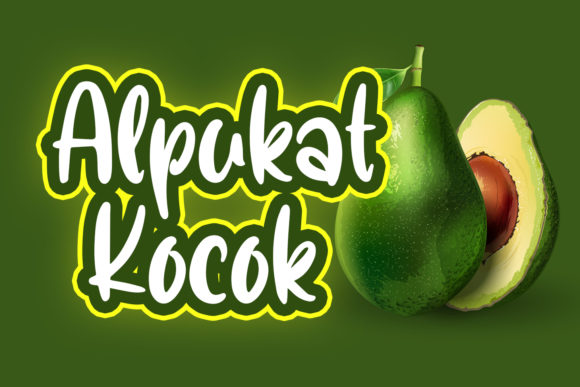 Alpukat Kocok: A Quirky Display Font for Creative Branding