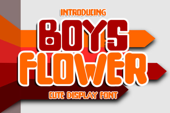 Boys Flower Font for a Polished Brand Look