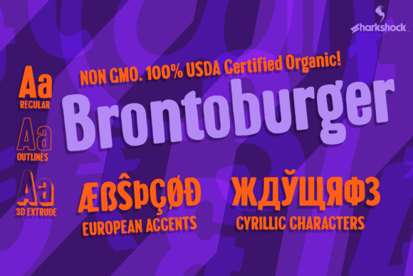 Brontoburger Font: A Bold Choice for Creative Branding Projects