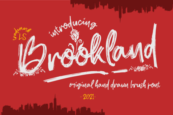 Brookland Font Review: A Rough Textured Display Typeface for Creative Branding