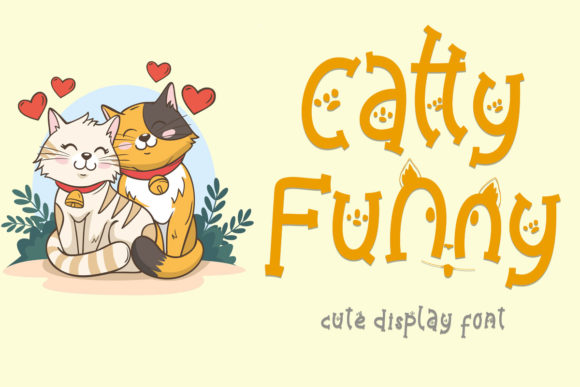 Catty Funny Display Font Review for Creative Branding Projects