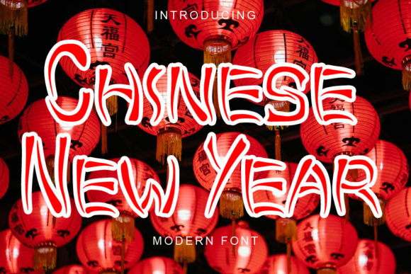 Chinese New Year Font for Bold Branding and Display Design