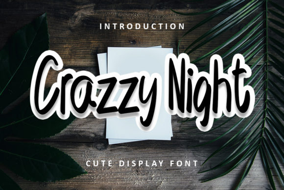 Crazzy Night Font for Editorial Design and Content Projects