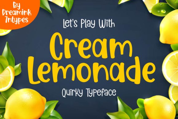 Cream Lemonade Font for Editorial Design Projects