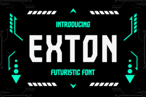 Exton Font: A Sharp, Futuristic Typeface for Strong Branding