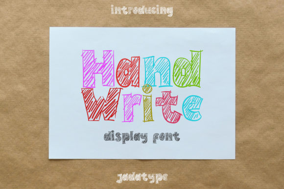 Hand Write Font: A Unique Display Typeface for Digital Designers