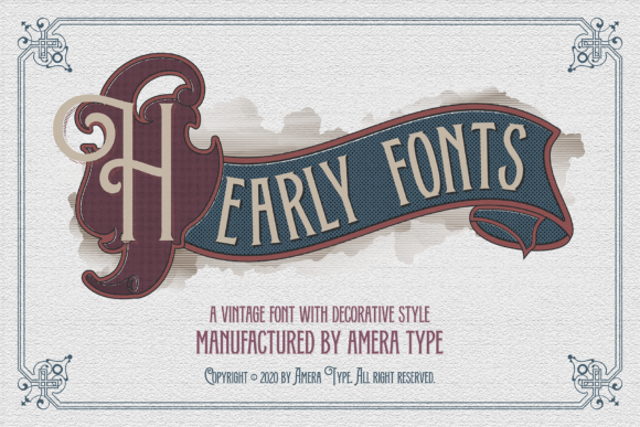 Hearly: A Vintage Display Font for Bold Branding