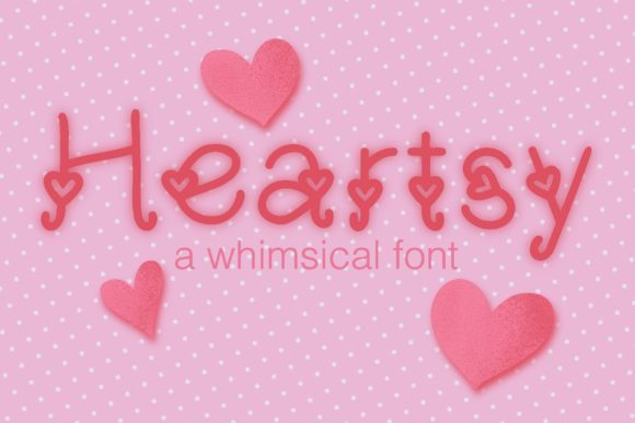 Heartsy Font: A Whimsical Display Typeface for Editorial Design