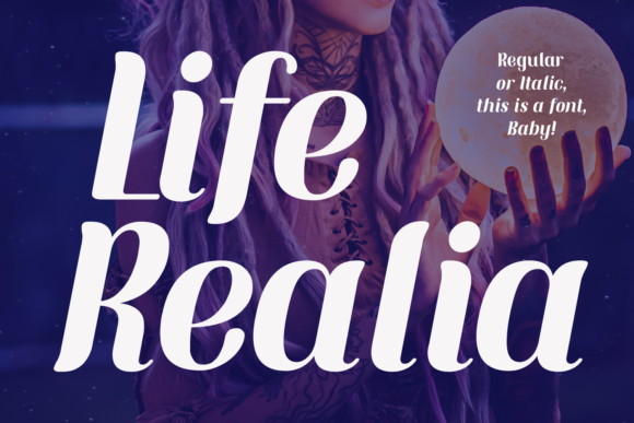 Life Realia: A Bold Display Font for Modern Web Design