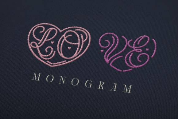 Lo-Ve Monogram Font for Business Branding