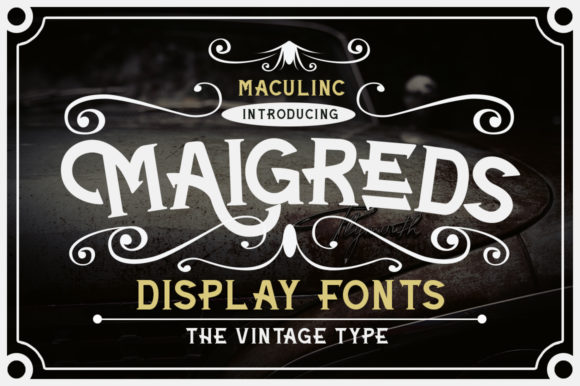 Maigreds Font: A Stylish Display Typeface for Small Business Branding