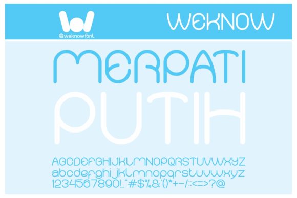 Merpati Putih Font: A Display Typeface for Digital Branding