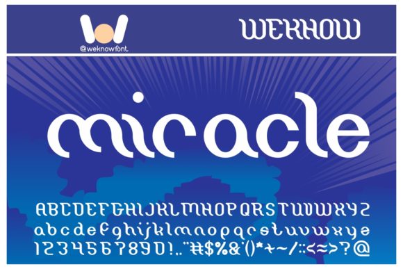 Miracle Font: A Display Typeface for Craft Creators
