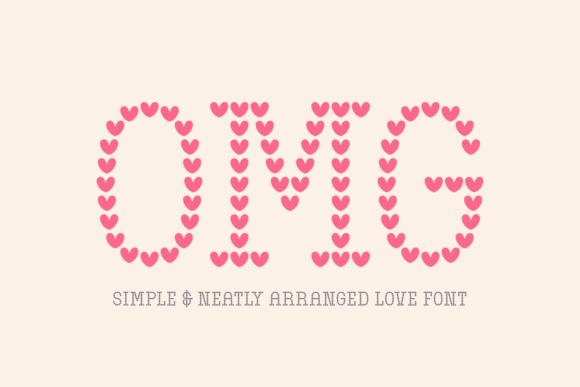 OMG Font: A Heart-Filled Typeface for Creative Makers