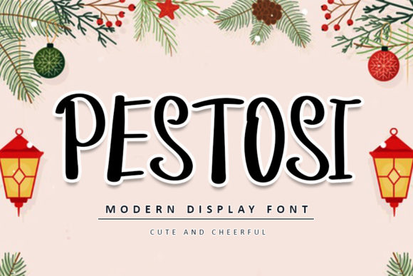 Pestosi Display Font for Memorable Brand Content