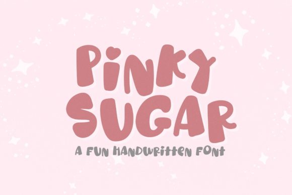 Pinky Sugar Font: A Joyful Display Typeface for Digital Design