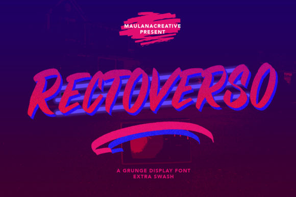 Rectoverso Display Font for Creative Product Makers