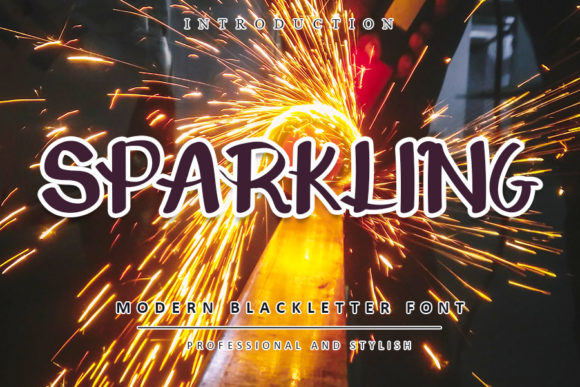 Sparkling Font for Creative Makers and Shop Owners