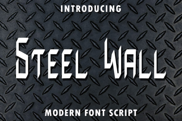 Steel Wall Font for Modern Web Design Projects