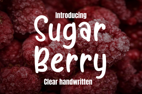 Sugar Berry: A Display Font for Editorial Elegance