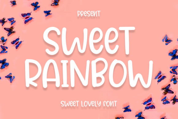 Sweet Rainbow Font Brings Charm to Creative Branding Projects