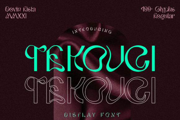 Tekouci Font: A Display Typeface for Creative Makers