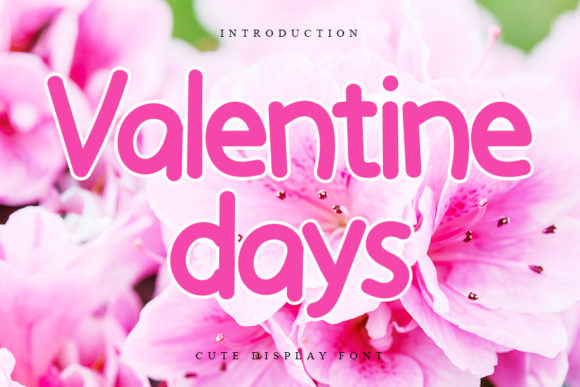 Valentine Days Font: A Modern Display Typeface for Editorial Design
