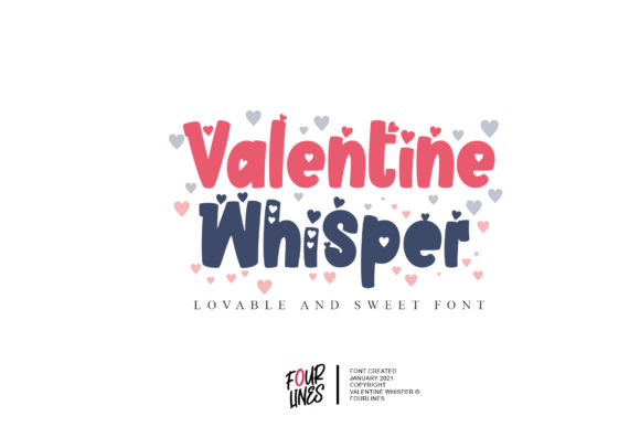 Valentine Whisper Font for Heartfelt Craft Projects