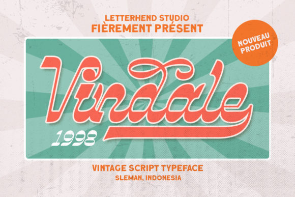 Vindale Display Font for Polished Branding and Retro Design