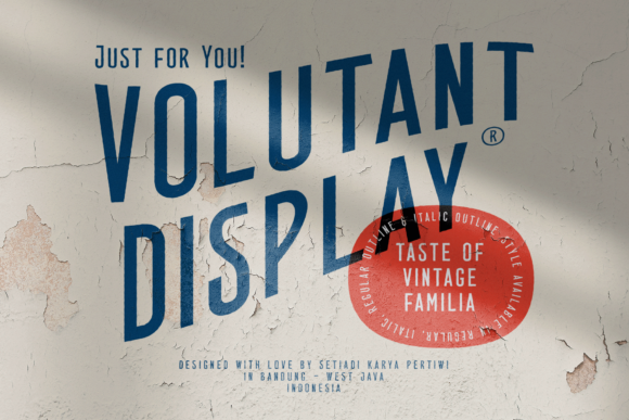 Volutant Font: Retro Style for Bold Digital Branding